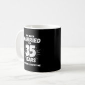 Stelletjes 35 Jaar Getrouwd Grappige 35e Trouwdag Koffiemok (Voorkant links)