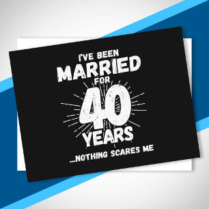 Stelletjes 40 Jaar Getrouwd Grappige 40e Trouwdag Briefkaart