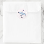 Stellie Stork Ronde Sticker (Tas)