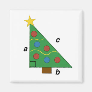 Stelling van Pythagoras Kerstmis Geom-e-tree Magneet