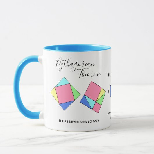 Stelling van Pythagoras - Wiskunde Meisje - Mok (Links)