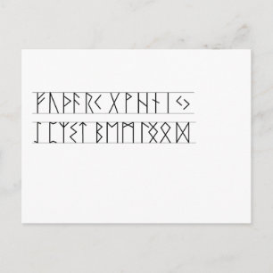 Stelt Elder Futhark in werking Briefkaart