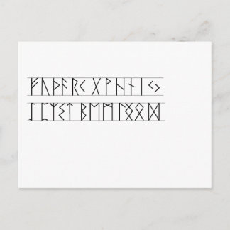 Stelt Elder Futhark in werking Briefkaart
