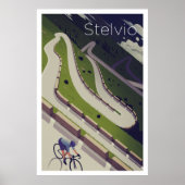 Stelvio - Affiche cycliste (Devant)