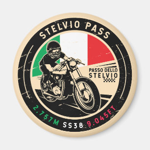 Stelvio Pass   Passo dello Stelvio   Motorfiets Magneet