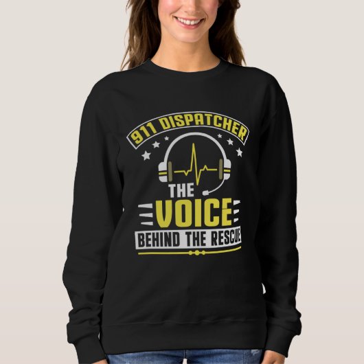 Stem achter de reddingsdispatch-operator 911 verze trui (Voorkant)