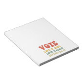 Stem als een meisje waar je rechten van afhangen I Notitieblok (Schuin)