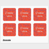 Stem alsjeblieft op Stickers (Vel)