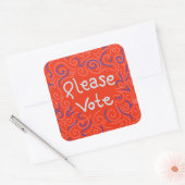 Stem alsjeblieft op Stickers (Envelop)
