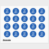 Stem alsof de rechten van je dochter afhankelijk z ronde sticker (Vel)