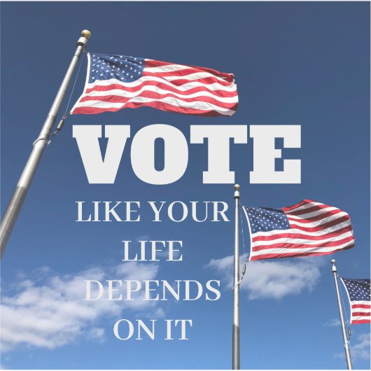 Stem alsof je leven afhangt van je IT notebook Sticker (Voorkant)