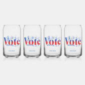 Stem alsof je stem ervan afhangt blikvorm glas (Voorkant)