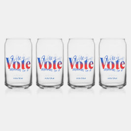 Stem alsof je stem ervan afhangt blikvorm glas