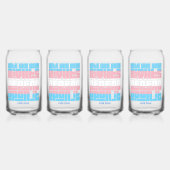 Stem alsof je transrechten ervan afhangen blikvorm glas (Achterkant)