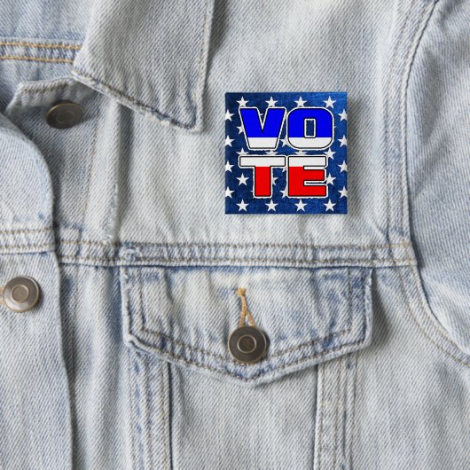 Stem Amerikaanse Star Spangled Button (In situ)