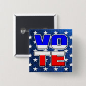 Stem Amerikaanse Star Spangled Button (Voorkant /achterkant)