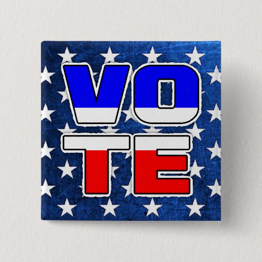 Stem Amerikaanse Star Spangled Button (Voorkant)