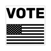 STEM Amerikaanse vlag Rubberstempel (Afrduk)