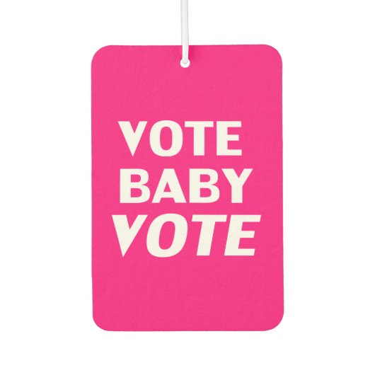 " stem baby " warme roze , witte - luchtverfrisser (Voorkant)