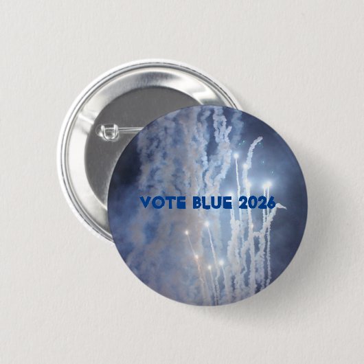 Stem Blauw 2026 Button (Voorkant /achterkant)