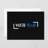 Stem Blauw  Briefkaart (Voorkant / Achterkant)