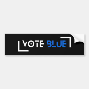 Stem Blauw  Bumpersticker