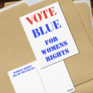 Stem Blauw Stemmen VS Democratisch Politiek Rood B Briefkaart