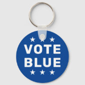 Stem Blauw teken Sleutelhanger (Achterkant)