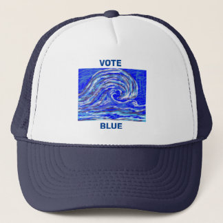 Stem blauw! trucker pet