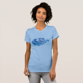 Stem blauw! tsunami-golf t-shirt (Voorkant volledig)