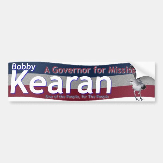 Stem Bobby Kearan Bumpersticker (Voorkant)