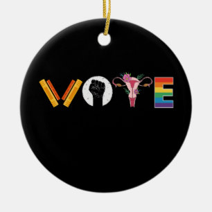 STEM Boeken Baarmoeder LGBT Steun Keramisch Ornament