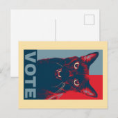 Stem Briefkaart met Manny Halloween Cat (Voorkant / Achterkant)