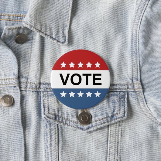 STEM Button - Rood Wit & Blauw Classic (In situ)