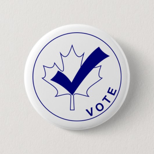 STEM Canada Button - Blauw (Voorkant)