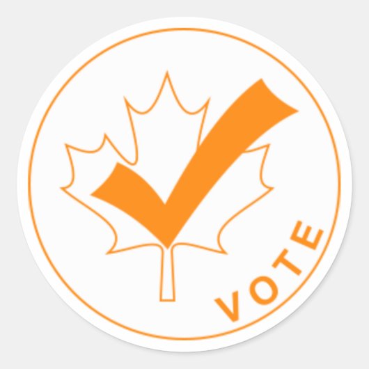 STEM Canada Stickers - Oranje (Voorkant)