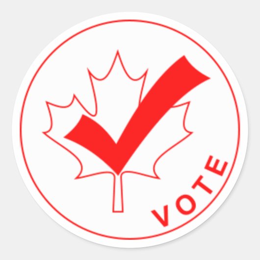 STEM Canada Stickers - ROOD (Voorkant)