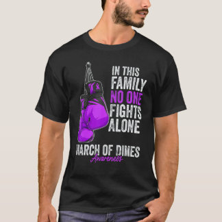 Stem Cell Research Awareness Month Gloves Purple R T-shirt
