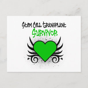 Stem Cell Transplant Survivor Heart Tattoo Briefkaart