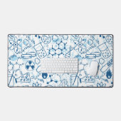 STEM Chemie Wetenschap Schets Doodle Bureaumat (Keyboard & Muis)