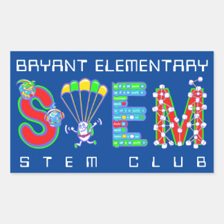 STEM Club Rechthoekige Sticker