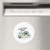 STEM CON 2020 Button Magnet Magneet (Insitu (Vaatwasser))