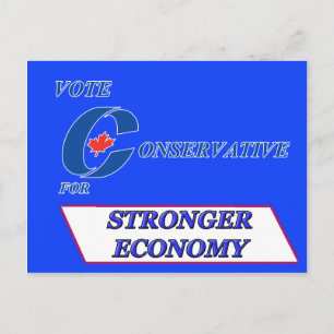 Stem conservatief voor sterkere economie briefkaart