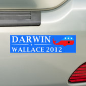 Stem Darwin & Wallace in 2012 Bumpersticker (Op auto)