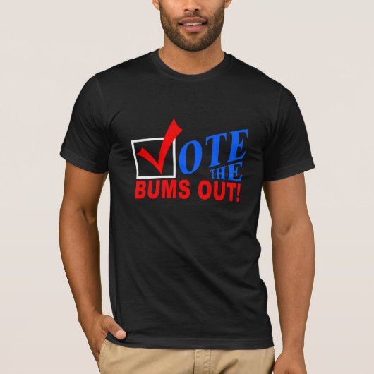 Stem de Bums uit! shirts (Voorkant)