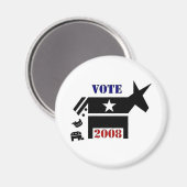 STEM DEMOCRAAT IN 2008 MAGNET MAGNEET (Voorkant / Achterkant)