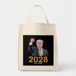 Stem Donald Trump 2028 Pro Trump Vlag van de VS Tote Bag