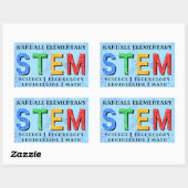 STEM Educational Rechthoekige Sticker (Vel)
