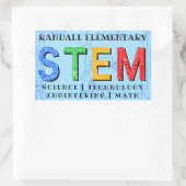 STEM Educational Rechthoekige Sticker (Tas)