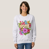 STEM Floral Geel Sweatshirt (Voorkant volledig)
